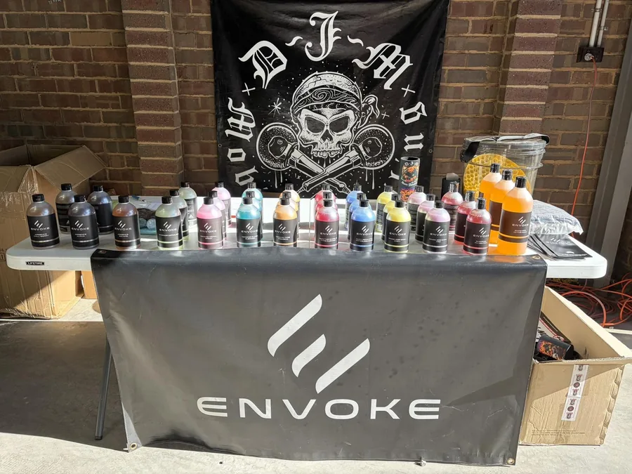 DJM Detailing stand with Envoke products at a Bendigo event