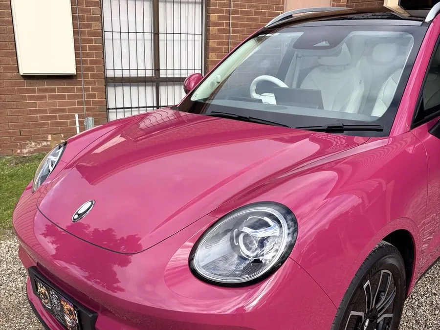 Pink GWM Ora after an Envoke Pro Coat+ ceramic coating at DJM Detailing