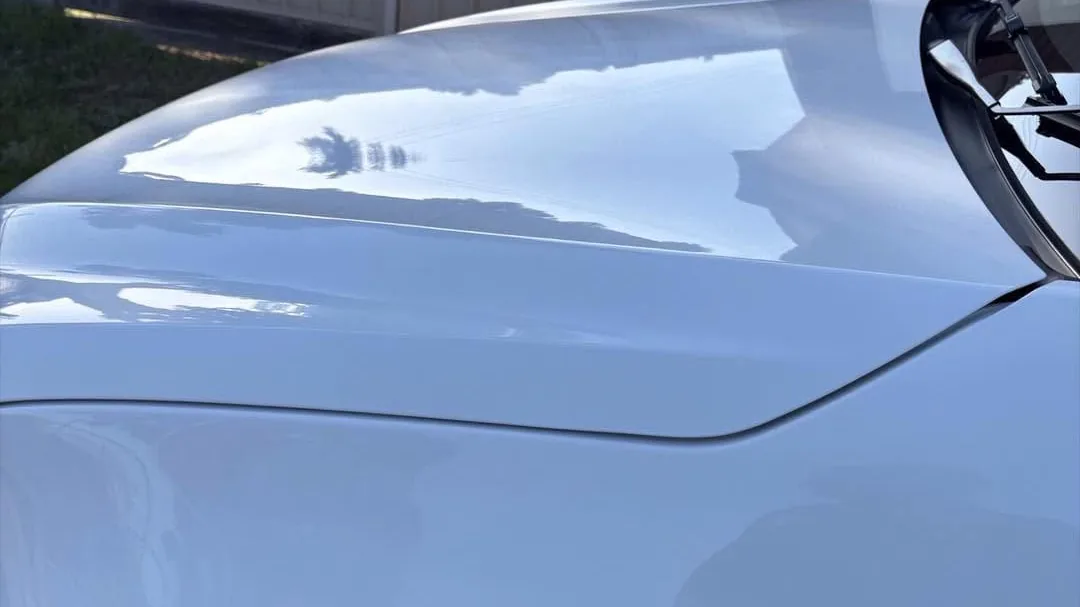 Spot-free silver guard after decontamination and detailing, DJM Detailing Bendigo